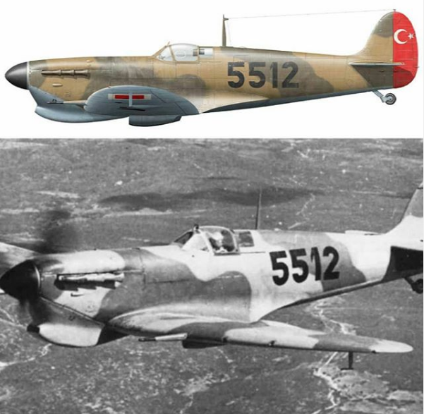 Turkish Air Force Spitfire inventory