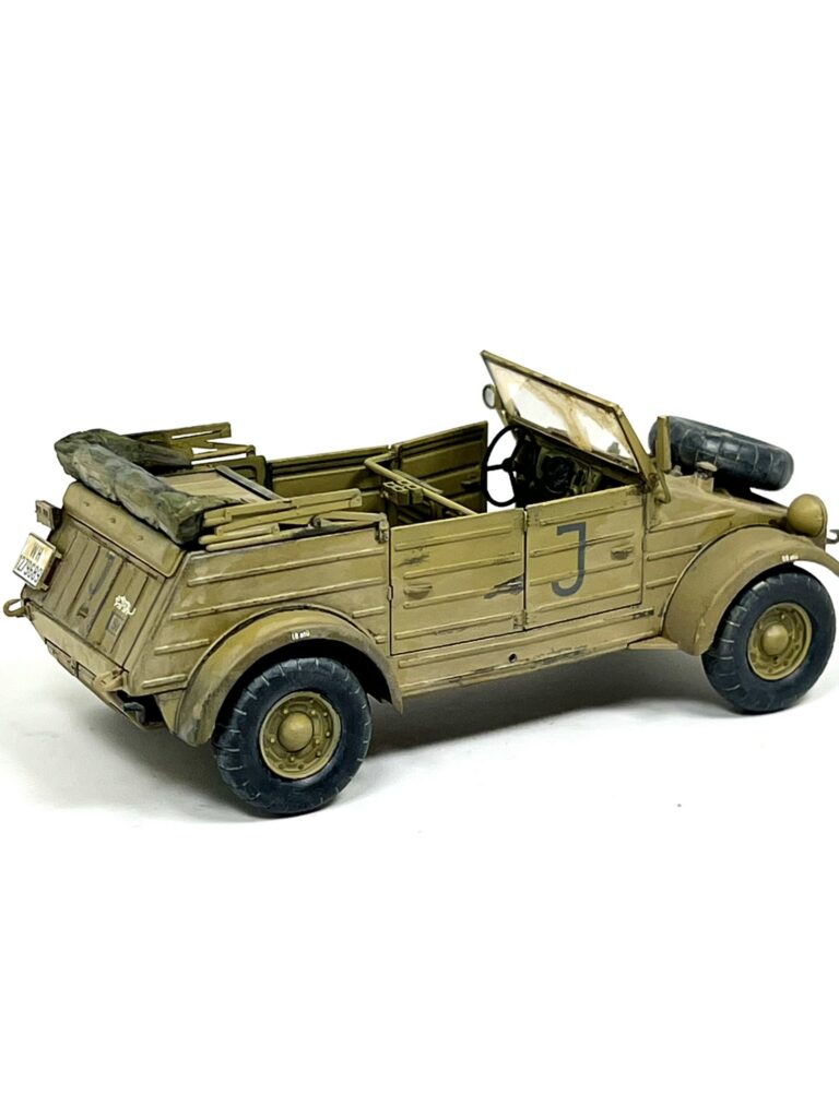 Rear quarter view of the Kübelwagen