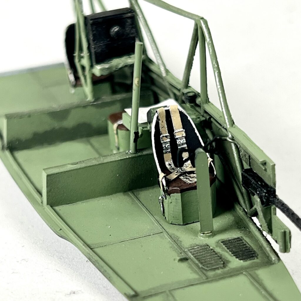 Pilot seat and cockpit interior