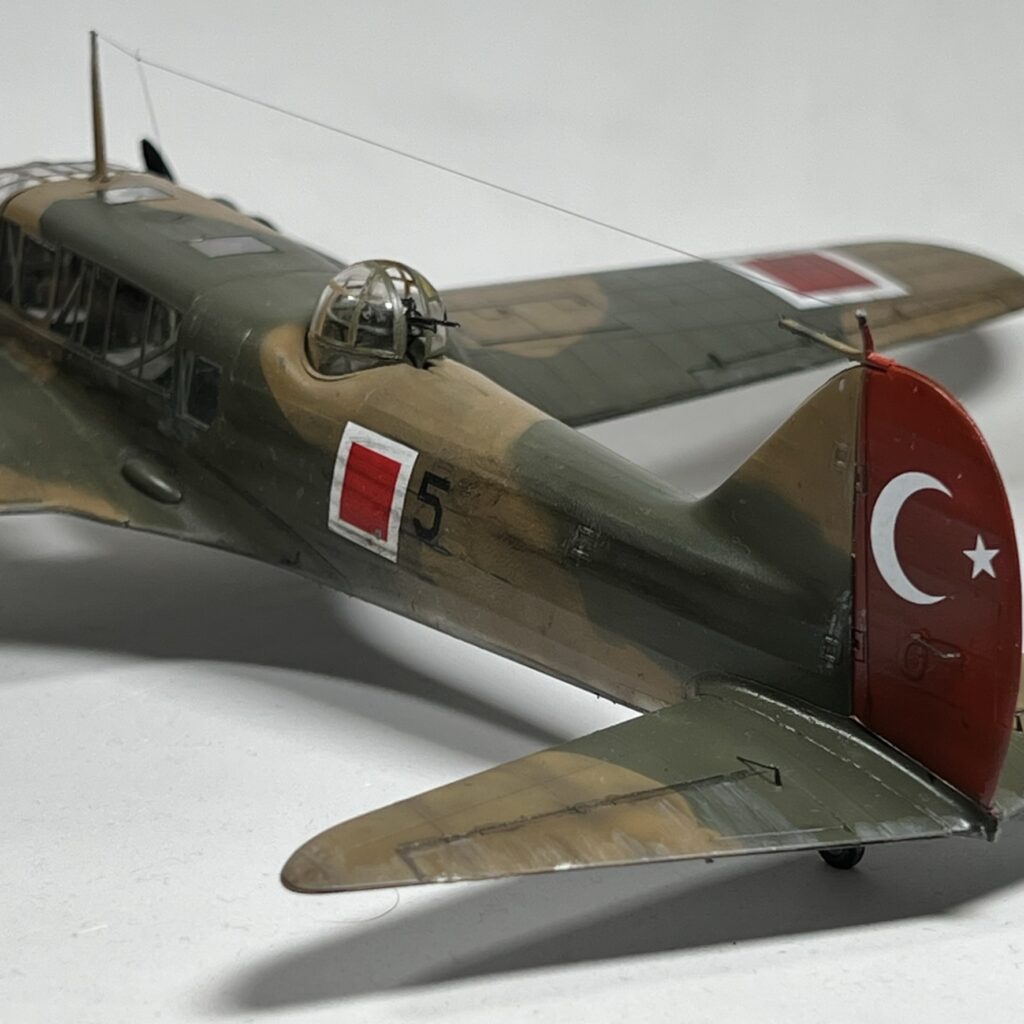 Rear fuselage and tail in Turkish markings