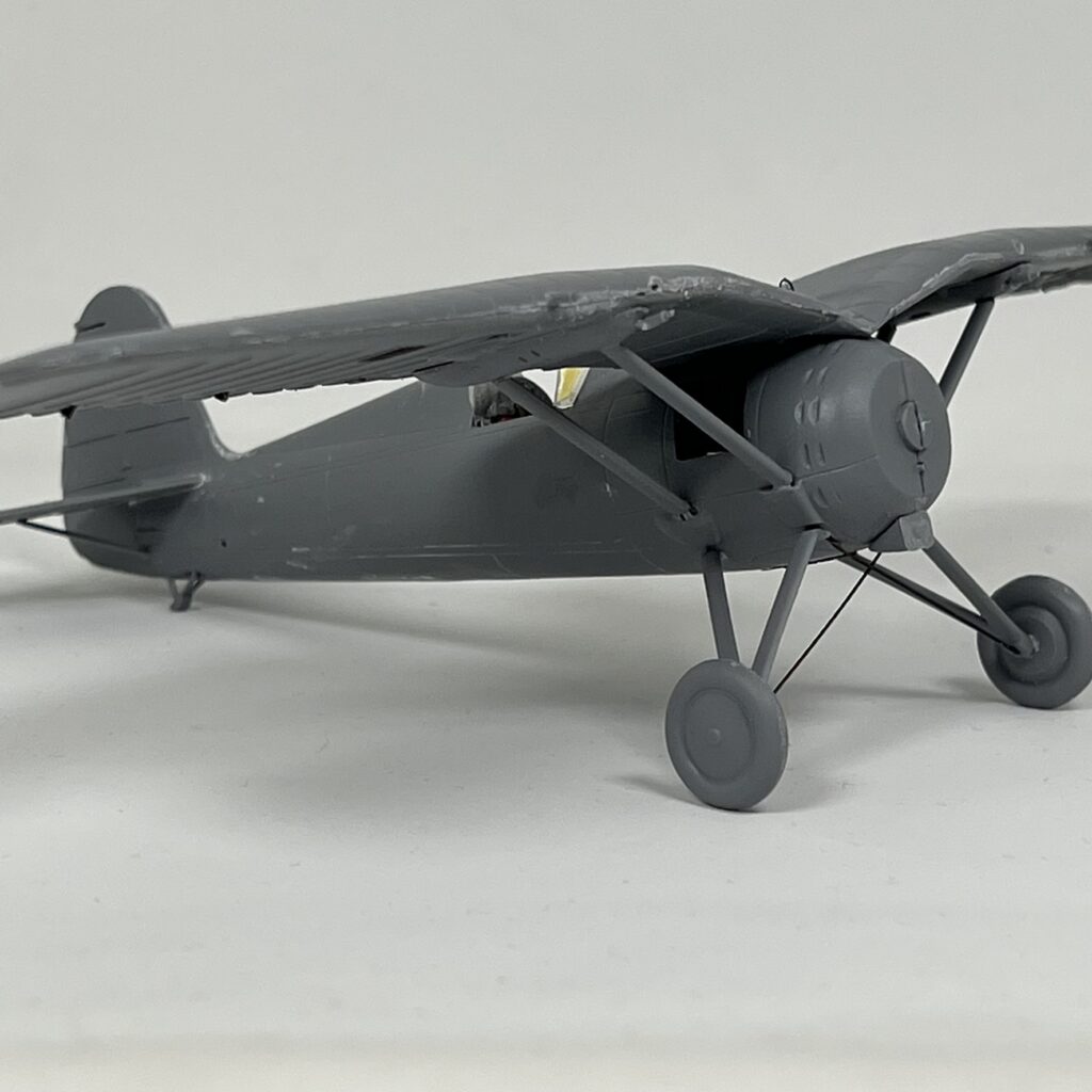 PZL P.24 in grey primer
