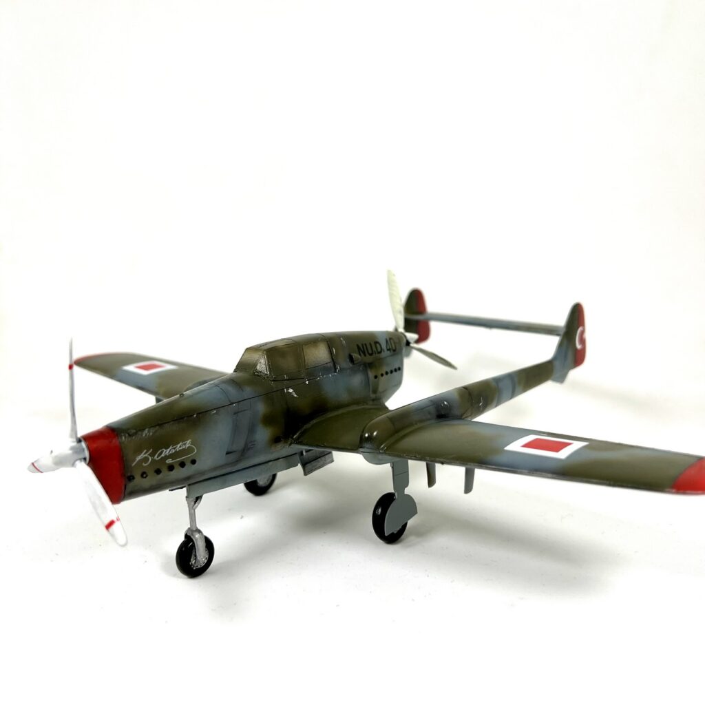 1/48 RS Models Fokker D.XXIII reimagined as Nuri Demirağ’s Nu.D.40, completed by Cem Can.