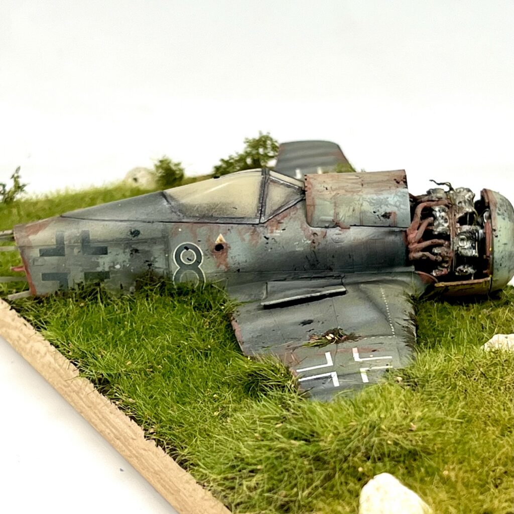 Close-up of the Fw 190 engine and cowling