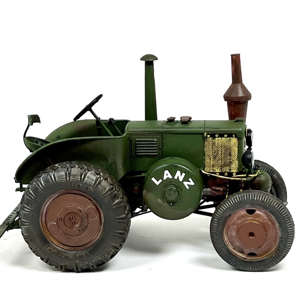 The finished tractor from the other side