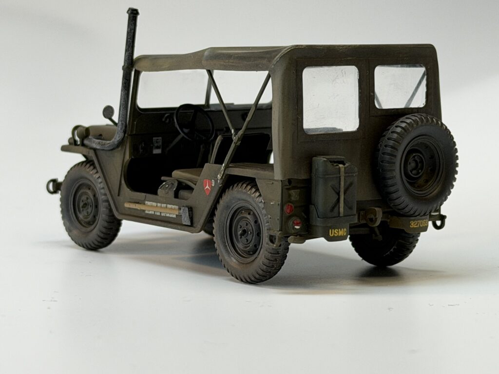 Rear of the M151A1 with spare wheel