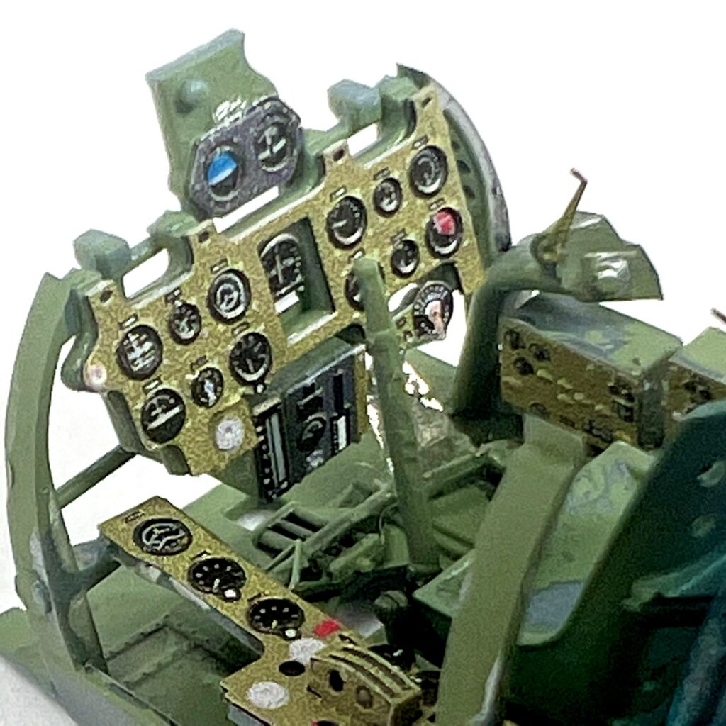 Close-up of the Zero instrument panel