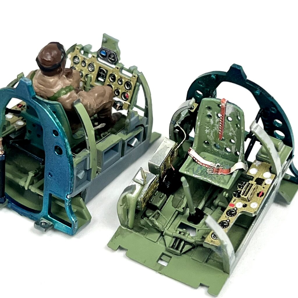 Zero cockpit with the pilot's seat installed