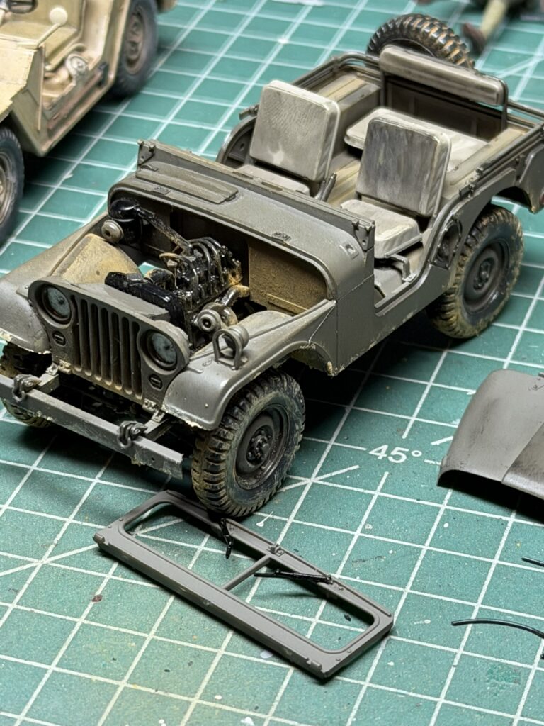 M38A1 painted, before weathering