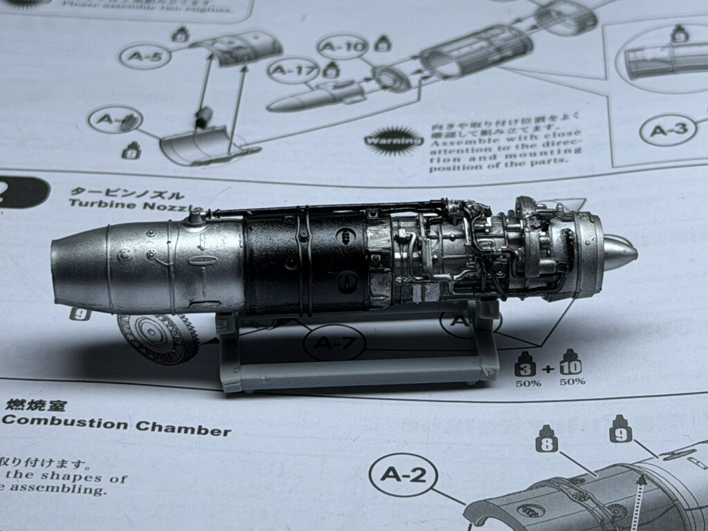 Completed Jumo 004 engine on its stand