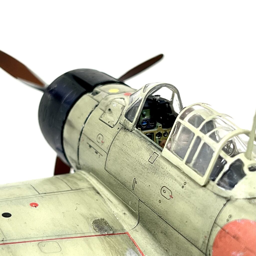 Close-up of the Zero cockpit and canopy
