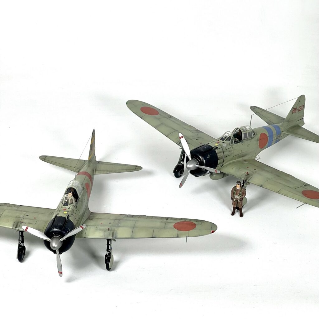 BII-120 with the pilot figure, AI-102 behind