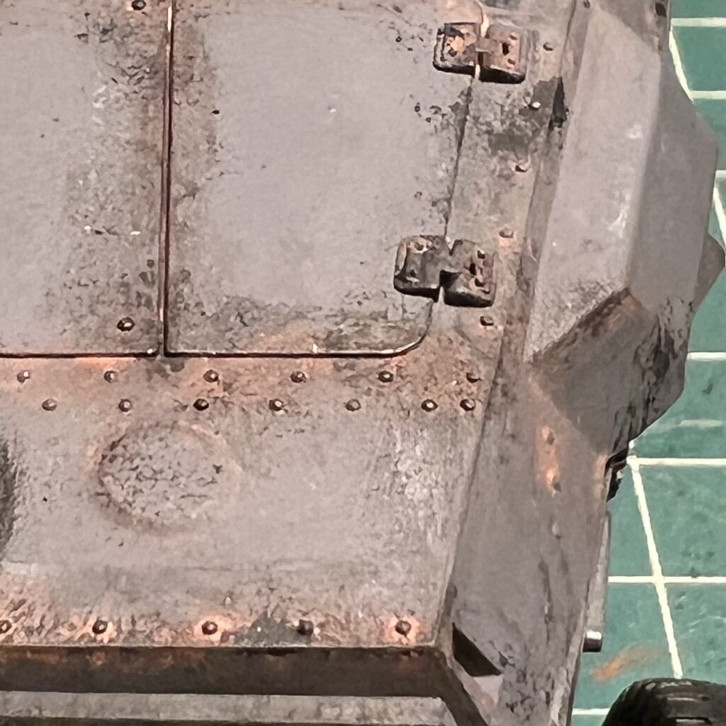 Weathering on the Hanomag armour