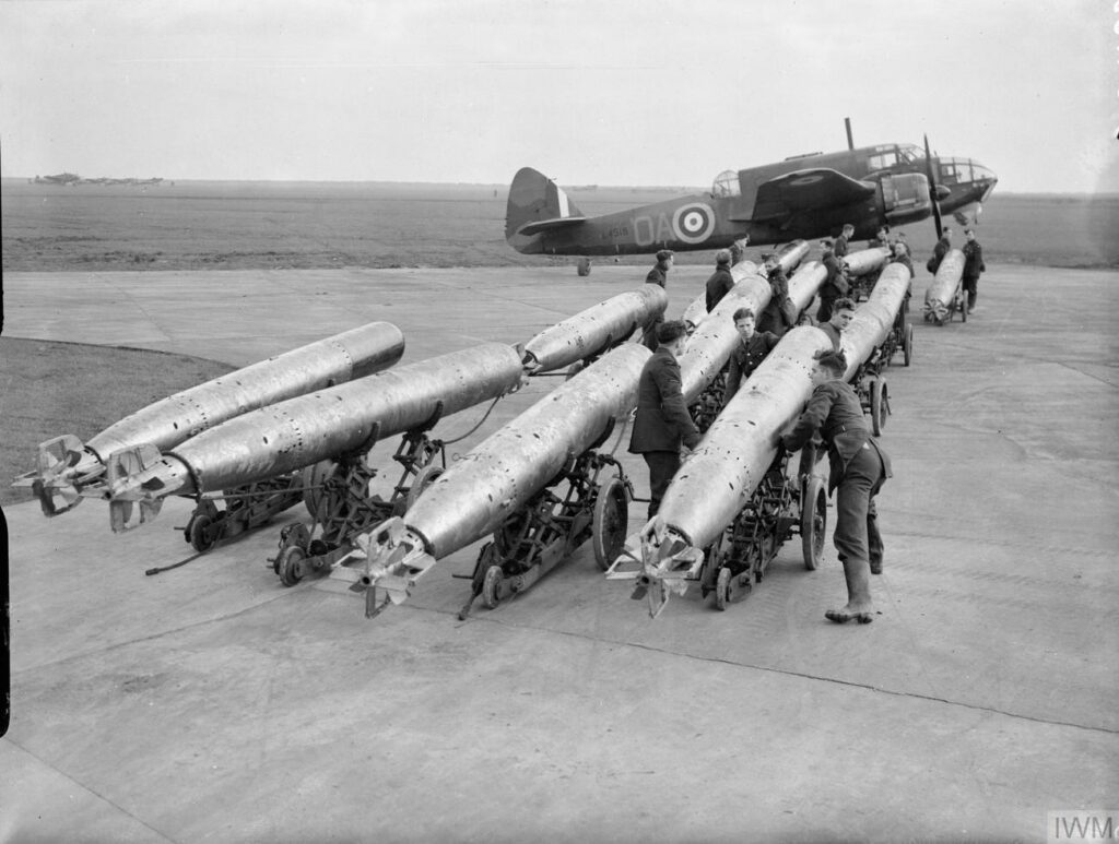 A Bristol Beaufort of RAF Coastal Command at North Coates