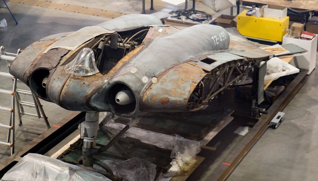 The surviving Horten Ho 229 V3 airframe